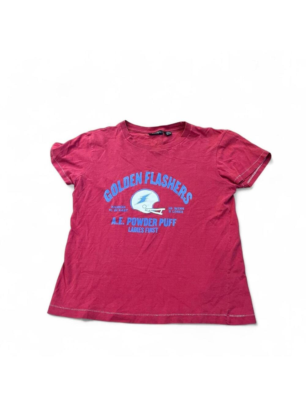 y2k American eagle outfitters football baby tee